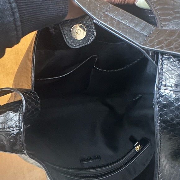 Jason Wu Mia Ho Snakeskin Textured Half moon Shaped Hobo Bag - Picture 6 of 6